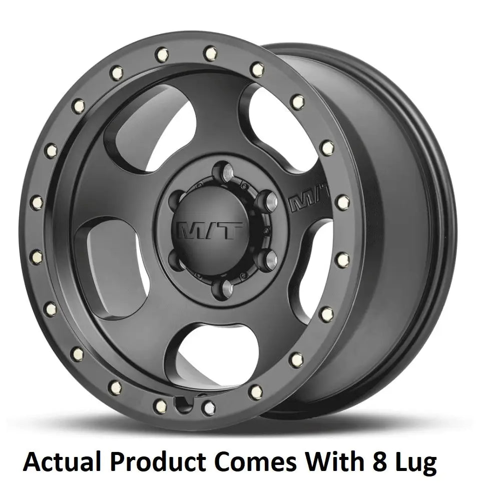 M.T. Wheel Modern Low Profile Cap Design 274530 - Black 17X9 8X170 MT Canyon Pro