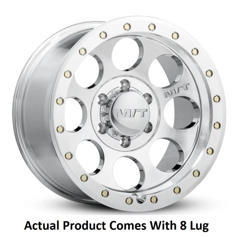 M.T. Wheel Modern Low Profile Cap Design 274557 - 17X9 8X170 MT Classic Pro Polishe