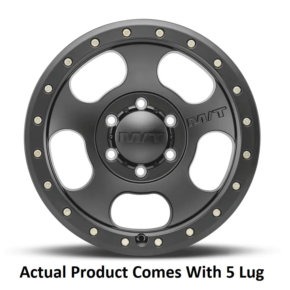 M.T. Wheel Modern Low Profile Cap Design 274570 - Black 20X9 5X5 MT Canyon Pro
