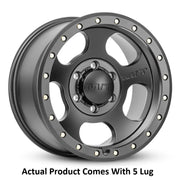 M.T. Wheel Modern Low Profile Cap Design 274570 - Black 20X9 5X5 MT Canyon Pro