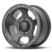 M.T. Wheel Modern Low Profile Cap Design 274574 - Black 20X9 6X5.5 MT Canyon Pro