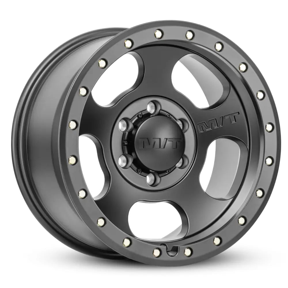 M.T. Wheel Modern Low Profile Cap Design 274574 - Black 20X9 6X5.5 MT Canyon Pro