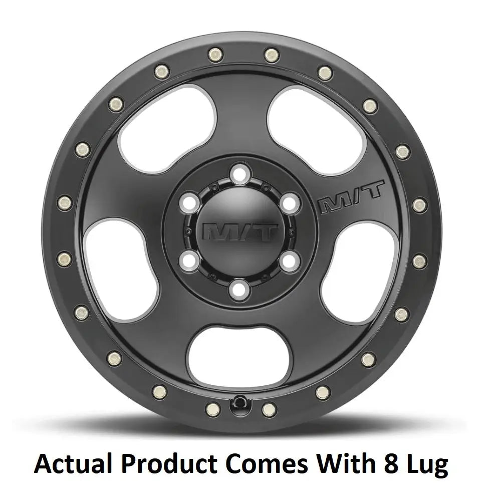 M.T. Wheel Modern Low Profile Cap Design 274575 - Black 20X9 8X6.5 MT Canyon Pro