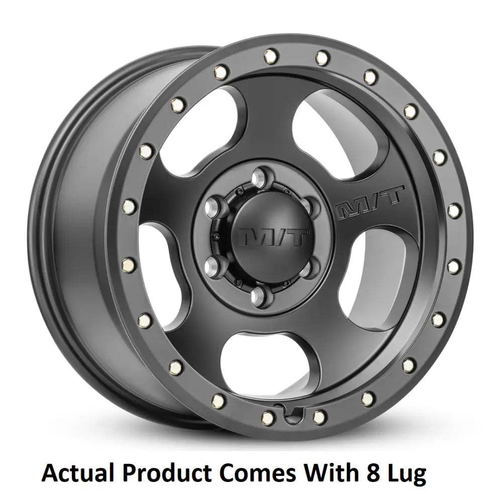 M.T. Wheel Modern Low Profile Cap Design 274575 - Black 20X9 8X6.5 MT Canyon Pro