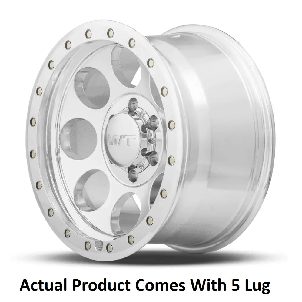 M.T. Wheel Modern Low Profile Cap Design 274587 - 20X9 5X5 MT Classic Pro Polished