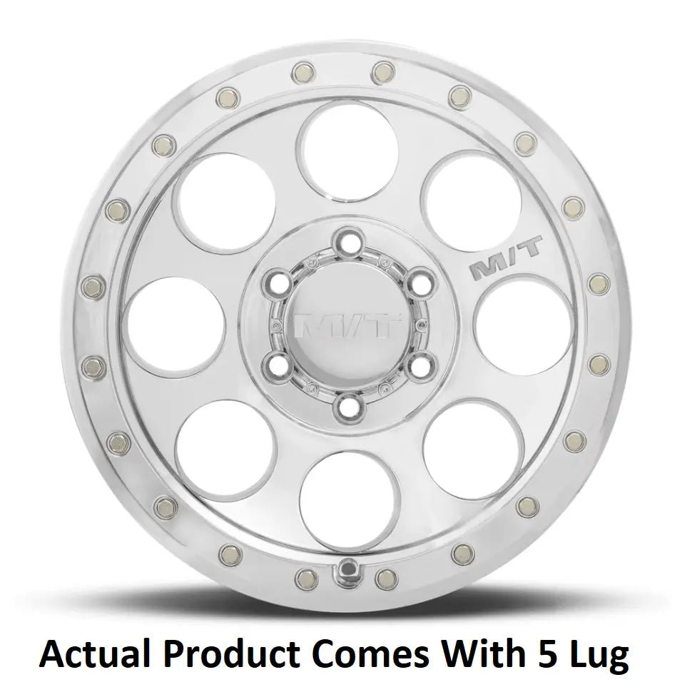 M.T. Wheel Modern Low Profile Cap Design 274587 - 20X9 5X5 MT Classic Pro Polished