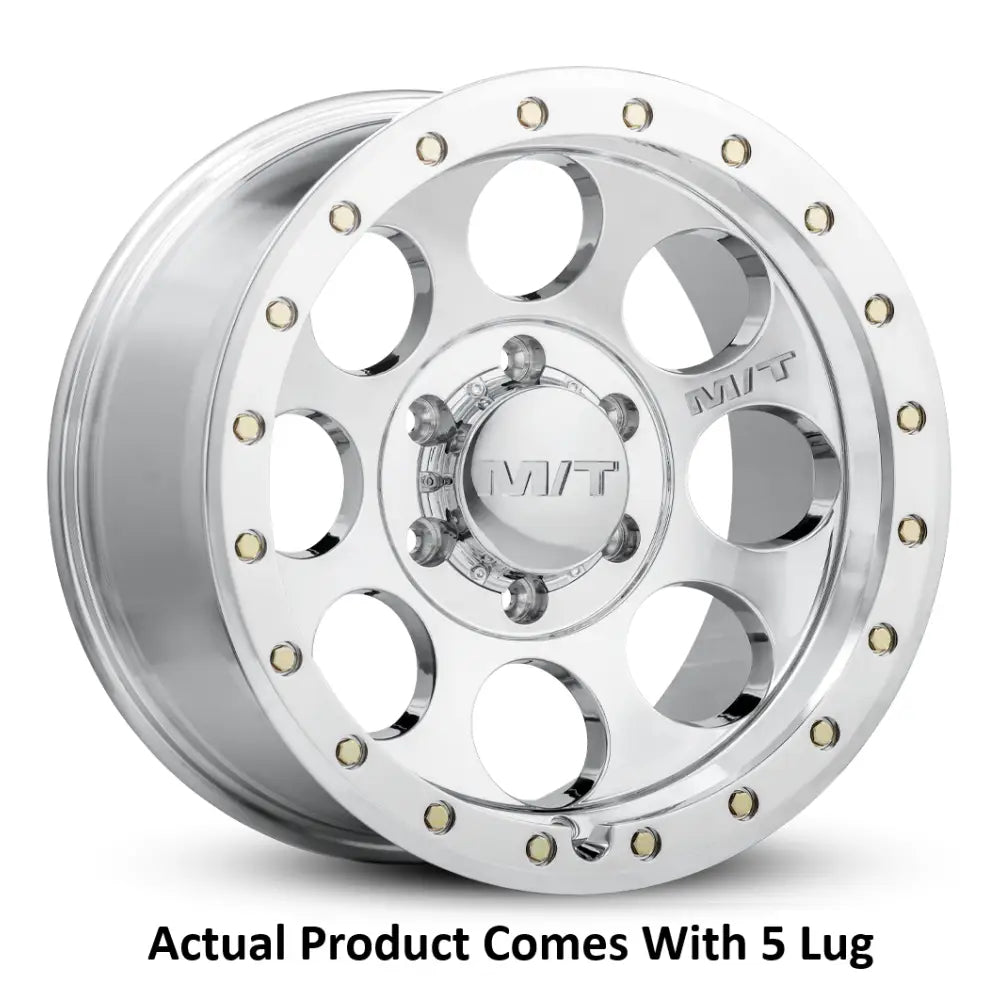M.T. Wheel Modern Low Profile Cap Design 274587 - 20X9 5X5 MT Classic Pro Polished