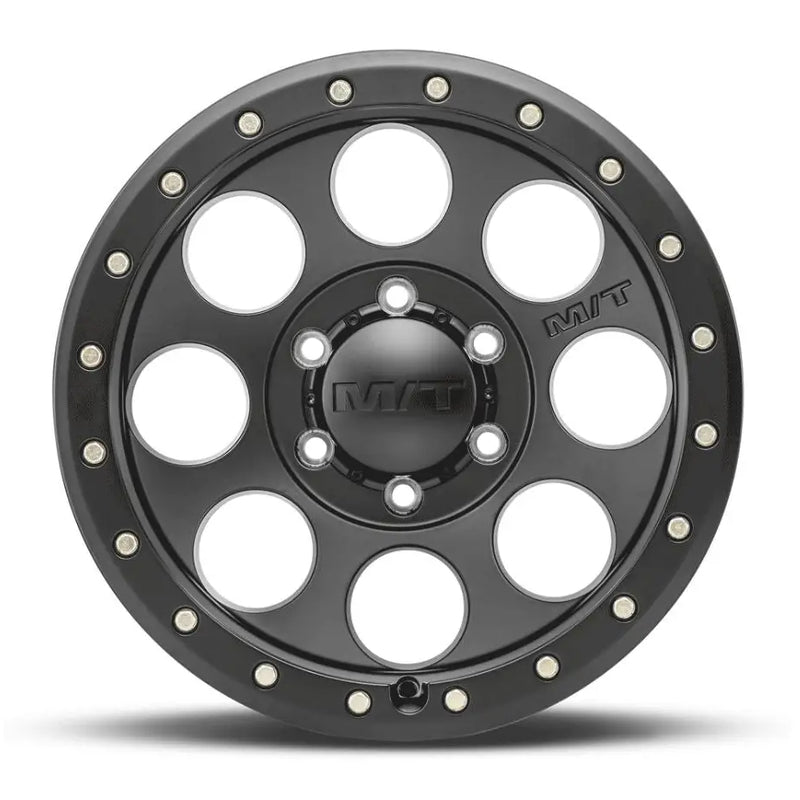 M.T. Wheel Modern Low Profile Cap Design 274609 - Black 18X9 6X5.5 MT Classic Pro