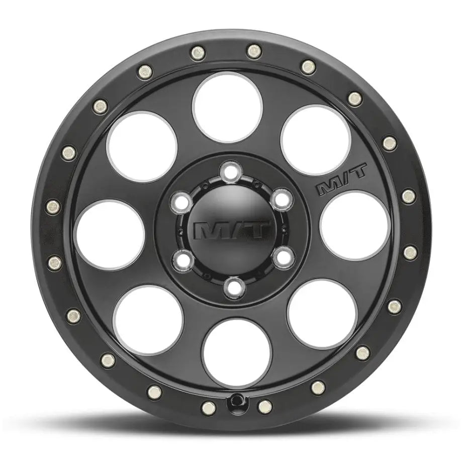 M.T. Wheel Modern Low Profile Cap Design 274609 - Black 18X9 6X5.5 MT Classic Pro