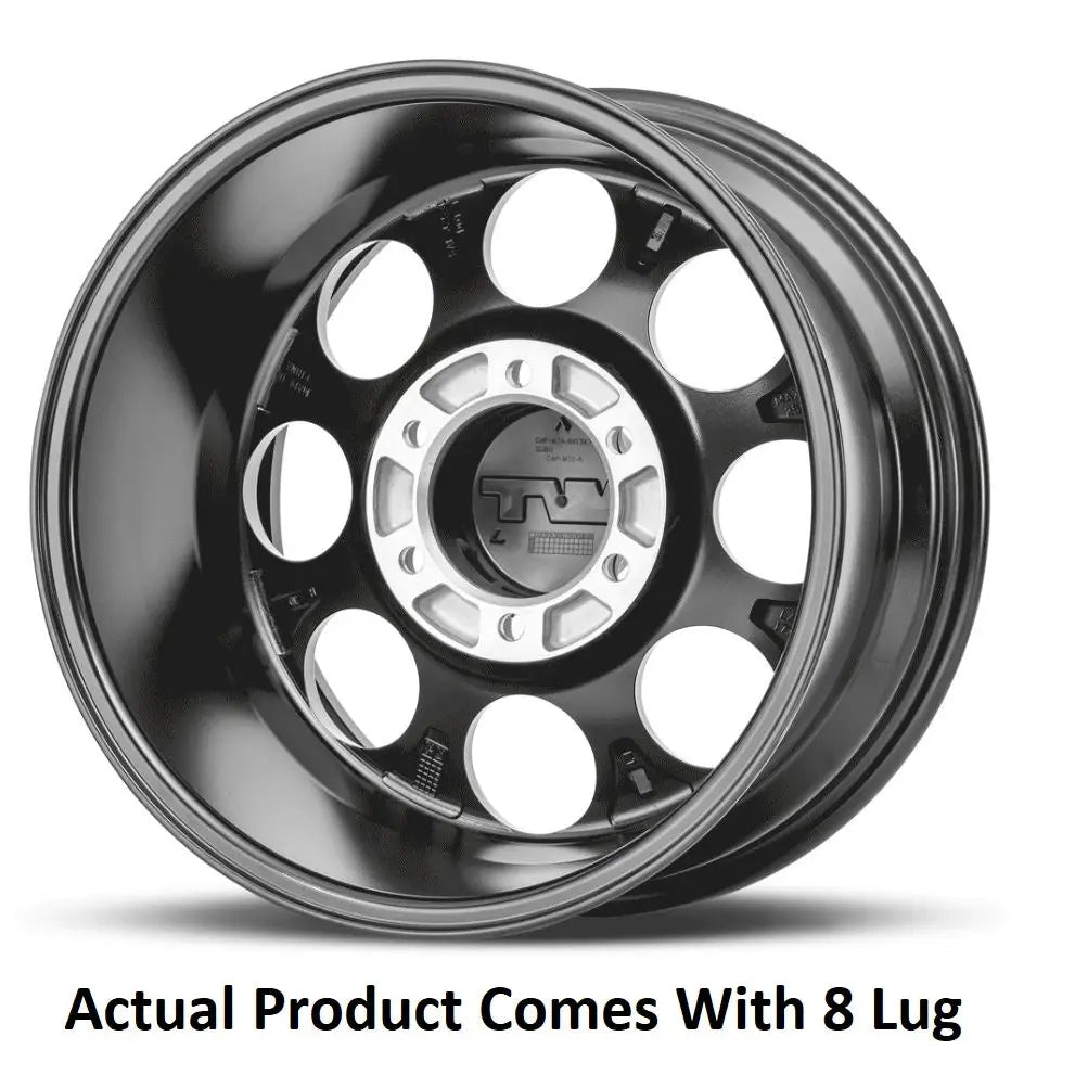 M.T. Wheel Modern Low Profile Cap Design 274610 - Black 18X9 8X6.5 MT Classic Pro