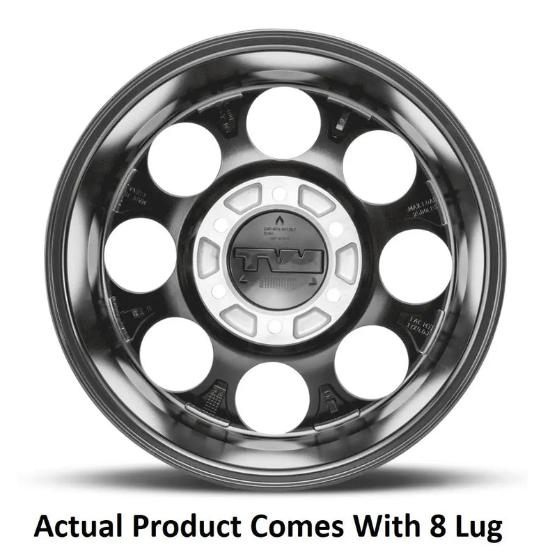 M.T. Wheel Modern Low Profile Cap Design 274610 - Black 18X9 8X6.5 MT Classic Pro