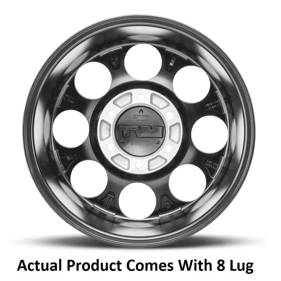 M.T. Wheel Modern Low Profile Cap Design 274610 - Black 18X9 8X6.5 MT Classic Pro