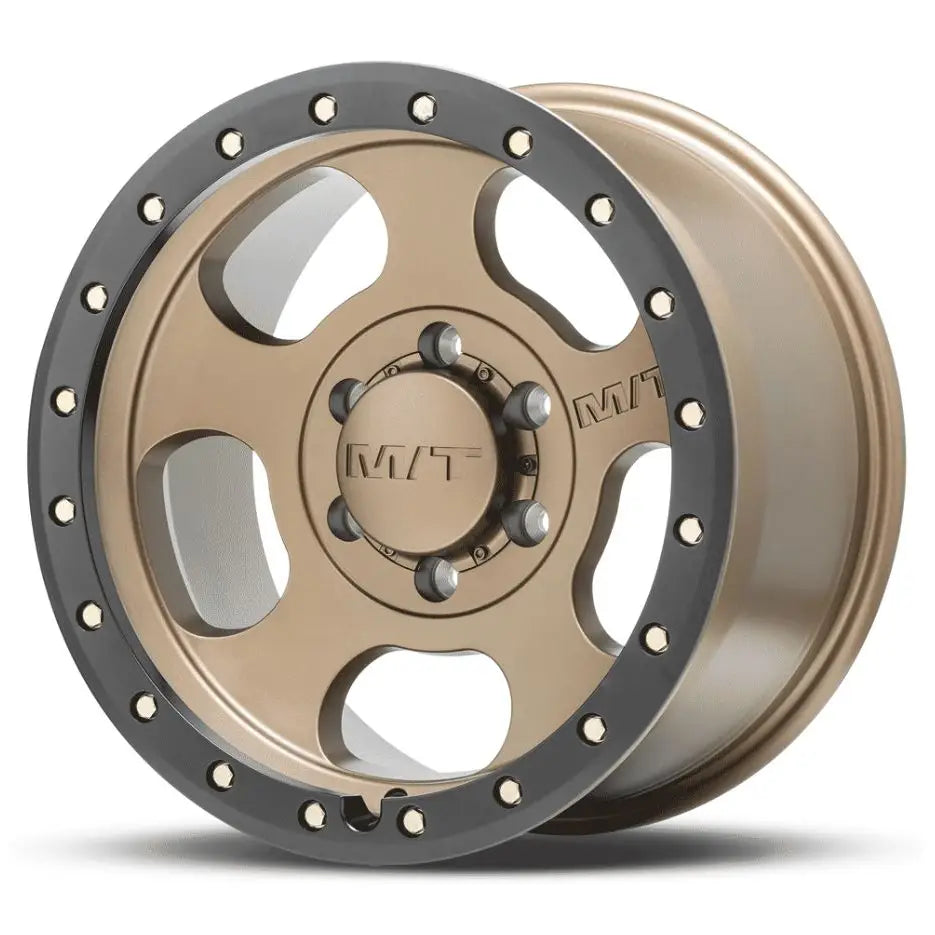 M.T. Wheel Modern Low Profile Cap Design 274618 - Bronze 17X9 6X5.5 MT Canyon Pro