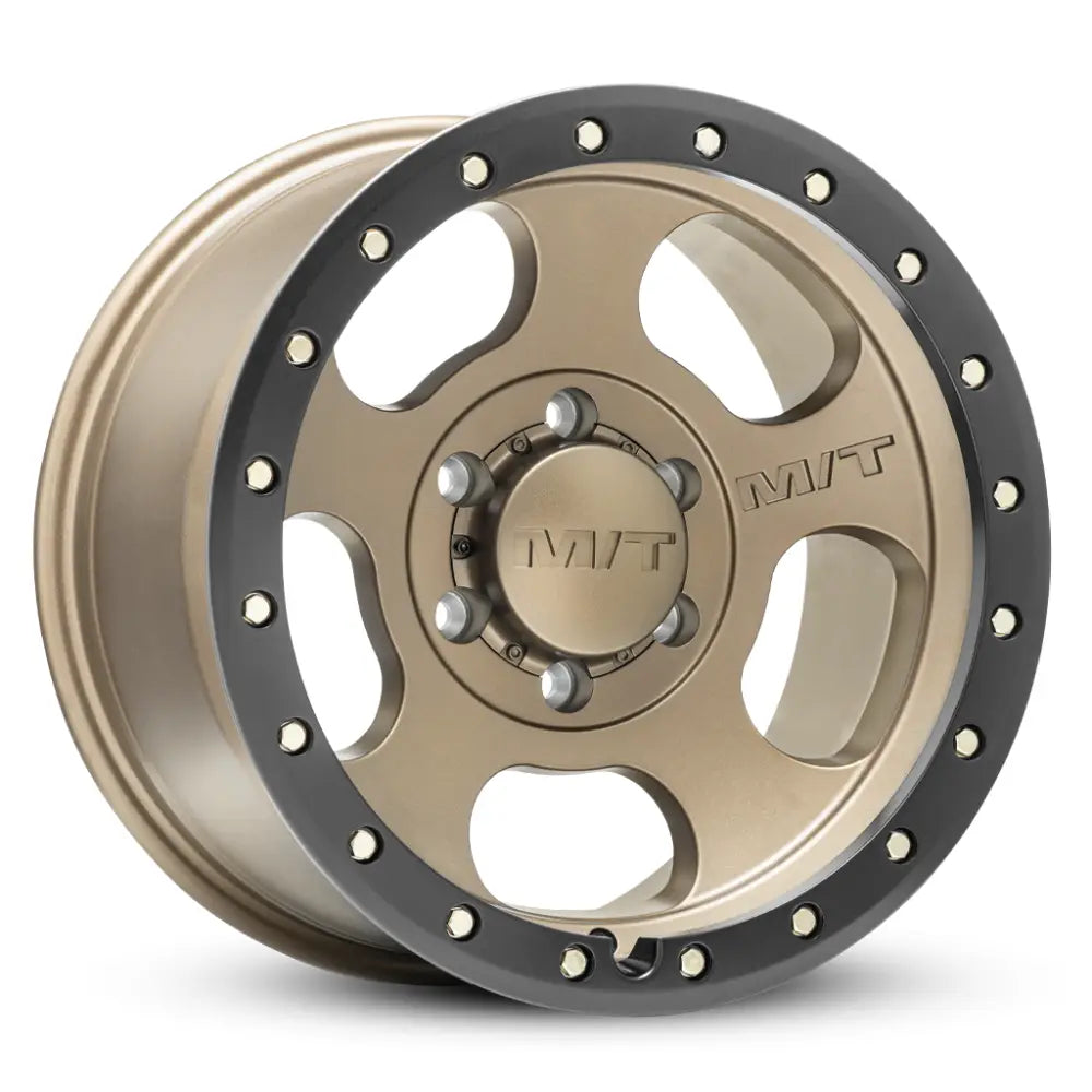 M.T. Wheel Modern Low Profile Cap Design 274618 - Bronze 17X9 6X5.5 MT Canyon Pro