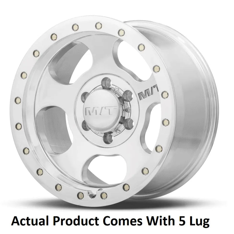 M.T. Wheel Modern Low Profile Cap Design 274642 - 17X9 5X5 4.53 MT Canyon Pro Polishe