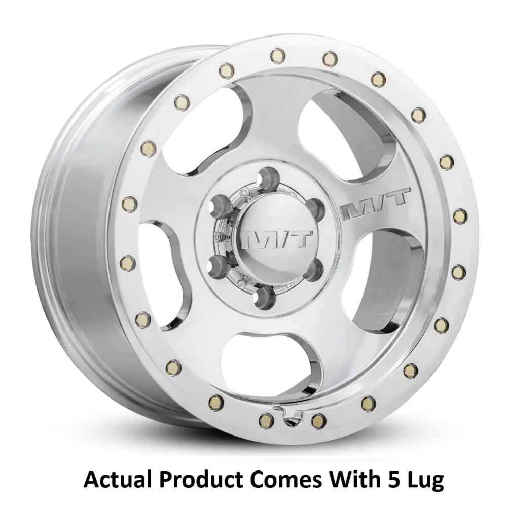 M.T. Wheel Modern Low Profile Cap Design 274651 - 18X9 5X5 4.53 MT Canyon Pro Polishe