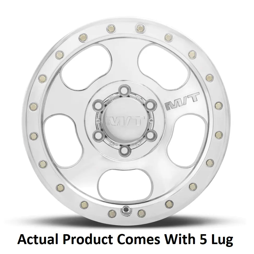 M.T. Wheel Modern Low Profile Cap Design 274660 - 20X9 5X5 MT Canyon Pro Polished