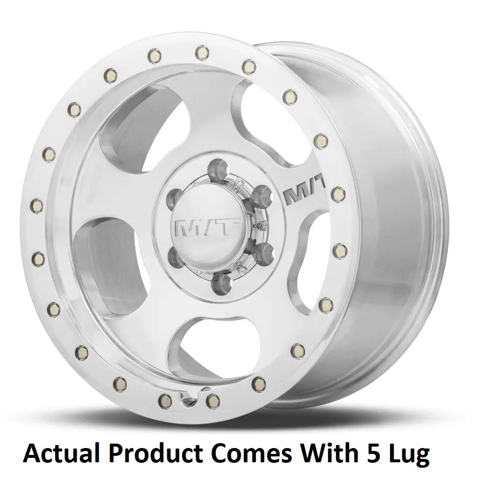 M.T. Wheel Modern Low Profile Cap Design 274660 - 20X9 5X5 MT Canyon Pro Polished