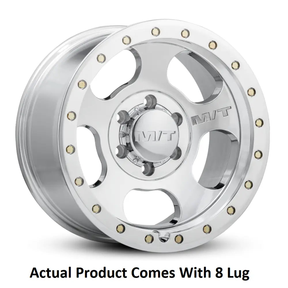 M.T. Wheel Modern Low Profile Cap Design 274665 - 20X9 8X6.5 MT Canyon Pro Polished