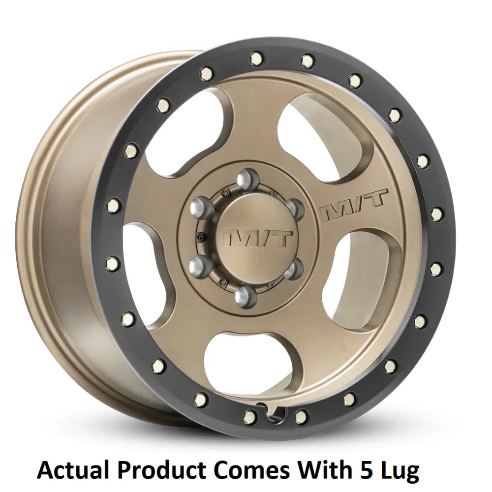M.T. Wheel Modern Low Profile Cap Design 274672 - Bronze 18X9 5X5 4.53 MT Canyon Pro