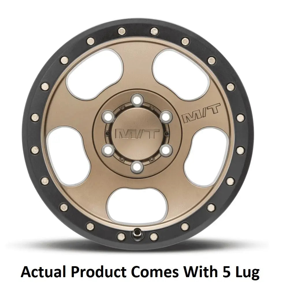 M.T. Wheel Modern Low Profile Cap Design 274672 - Bronze 18X9 5X5 4.53 MT Canyon Pro