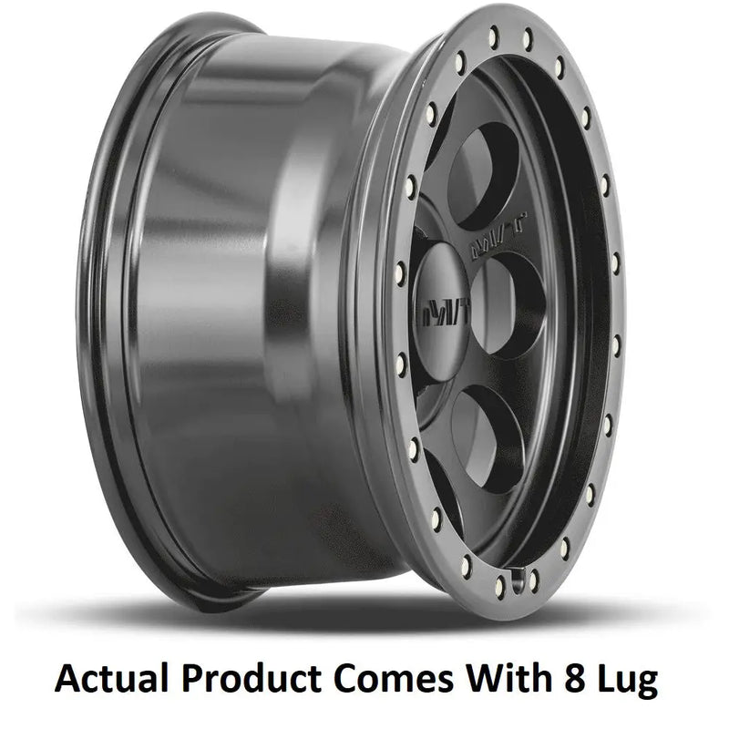 M.T. Wheel Modern Low Profile Cap Design 274702 - Black 18X9 8X180 MT Classic Pro