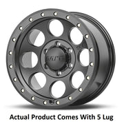 M.T. Wheel Modern Low Profile Cap Design 274704 - Black 20X9 5X5 MT Classic Pro