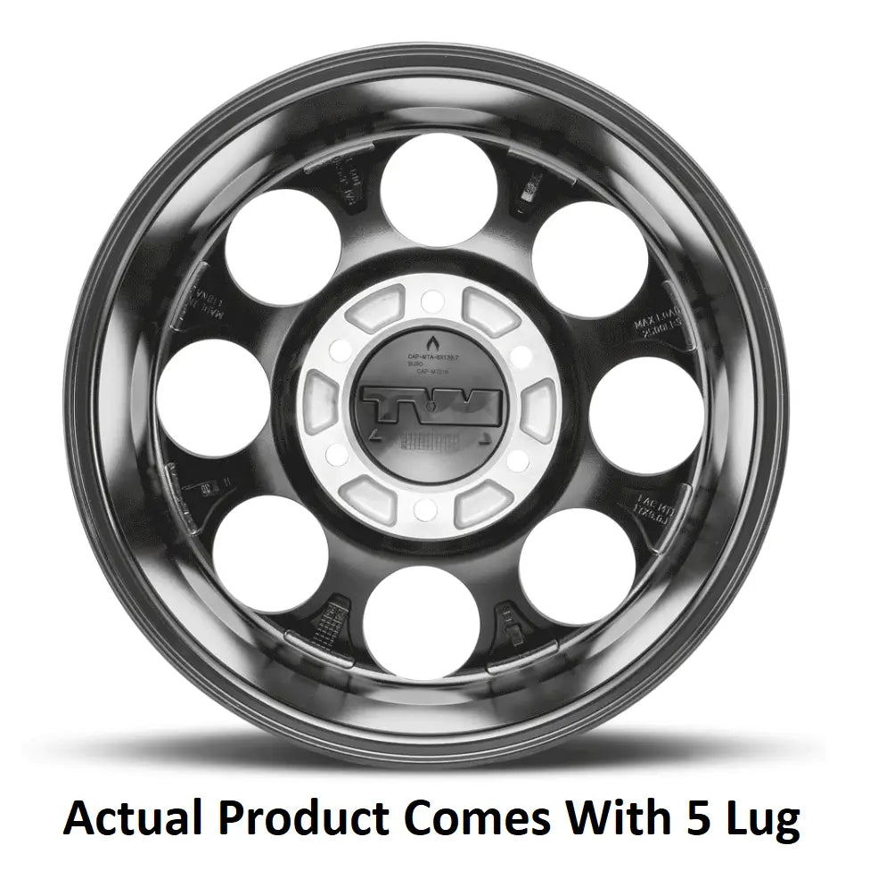 M.T. Wheel Modern Low Profile Cap Design 274704 - Black 20X9 5X5 MT Classic Pro