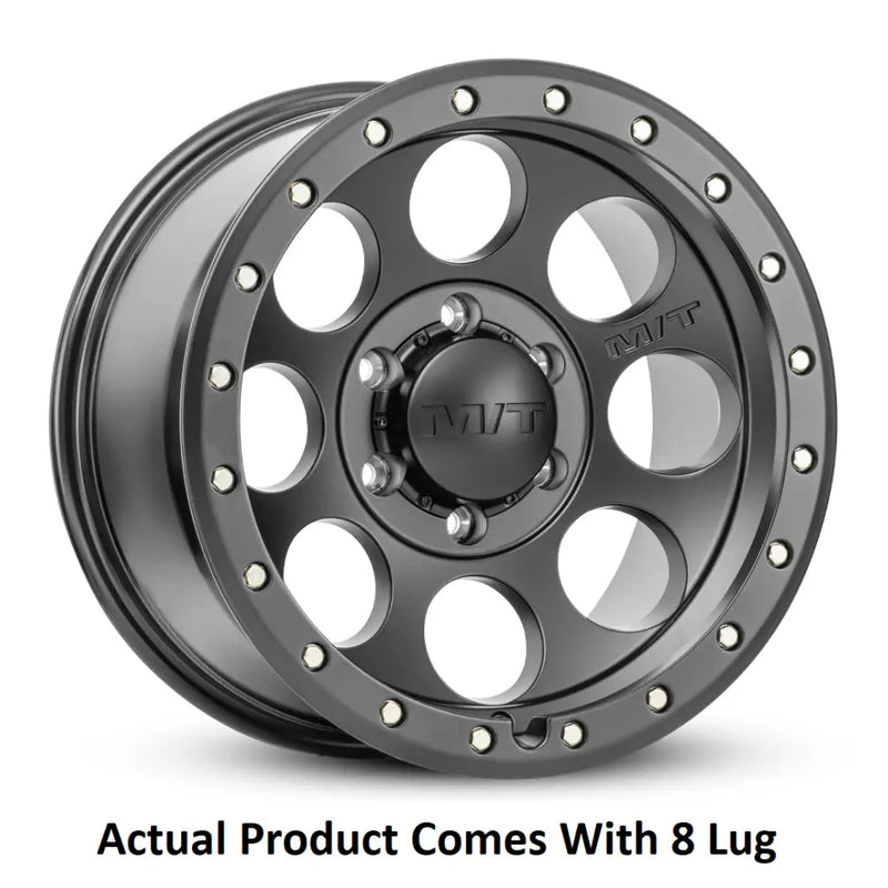 M.T. Wheel Modern Low Profile Cap Design 274708 - Black 20X9 8X6.5 MT Classic Pro