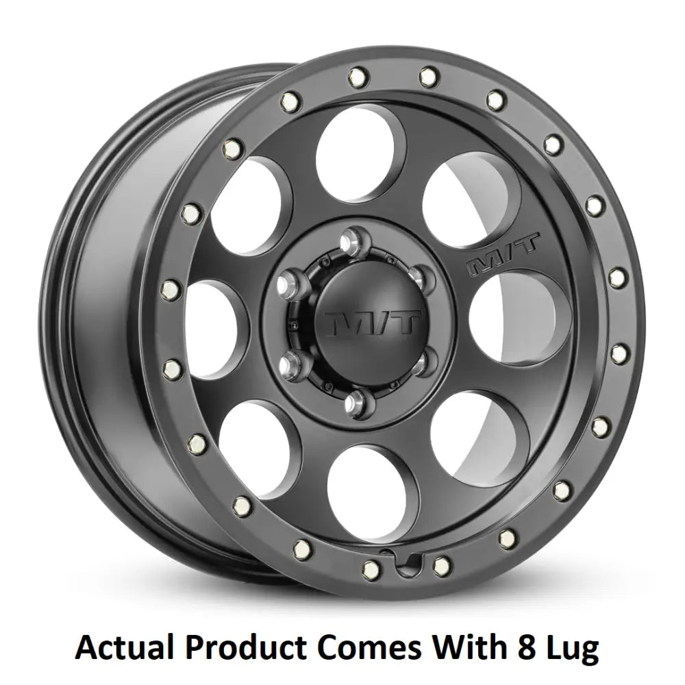 M.T. Wheel Modern Low Profile Cap Design 274710 - Black 20X9 8X180 MT Classic Pro