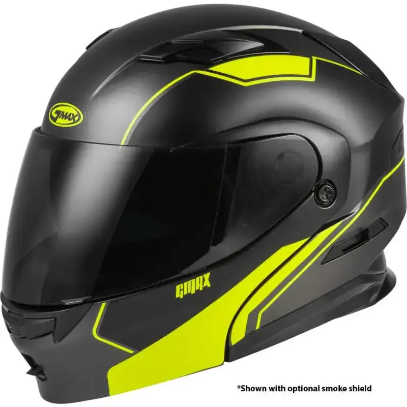 GMAX M1013745-ECE Md 01 Modular Exploit Helmet Matte Black/Hi Vis Md