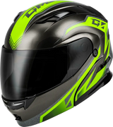 M101381064 Gmax Md-01 Volta Helmet Black/Silver/Green Metallic Sm - RV and Auto Parts