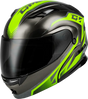 M101381066 Gmax Md-01 Volta Helmet Black/Silver/Green Metallic Lg - RV and Auto Parts