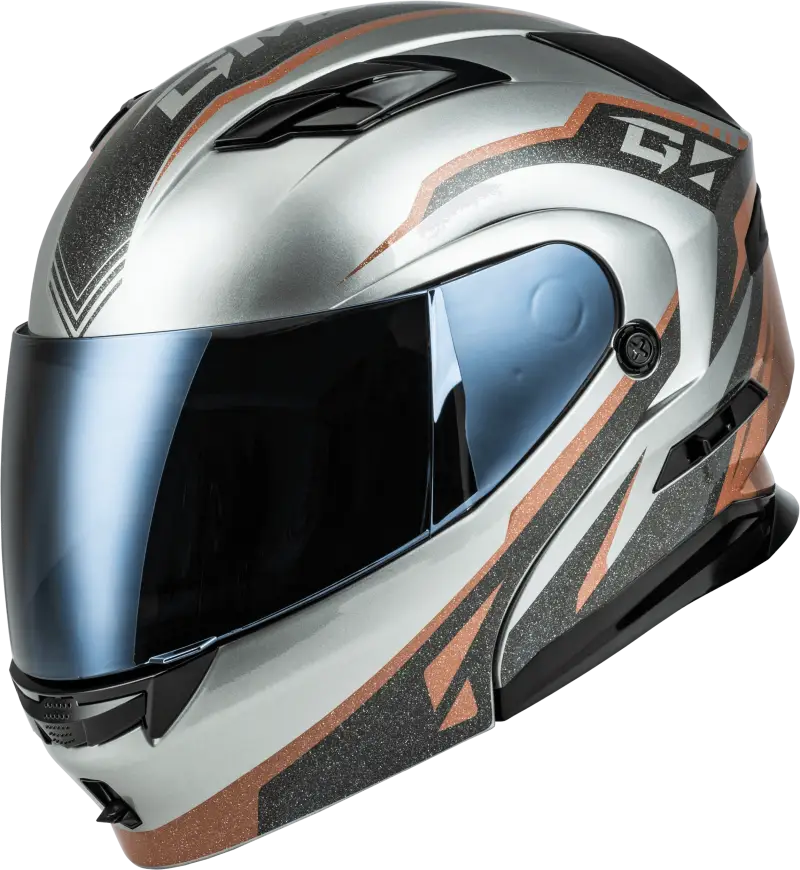 M101381274 Gmax Md-01 Volta Helmet Grey/Black/Copper Metallic Sm - RV and Auto Parts