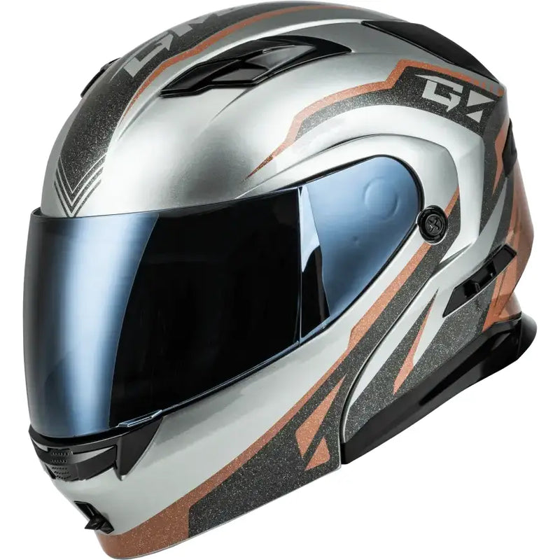 M101381275 Gmax Md-01 Volta Helmet Grey/Black/Copper Metallic Md - RV and Auto Parts