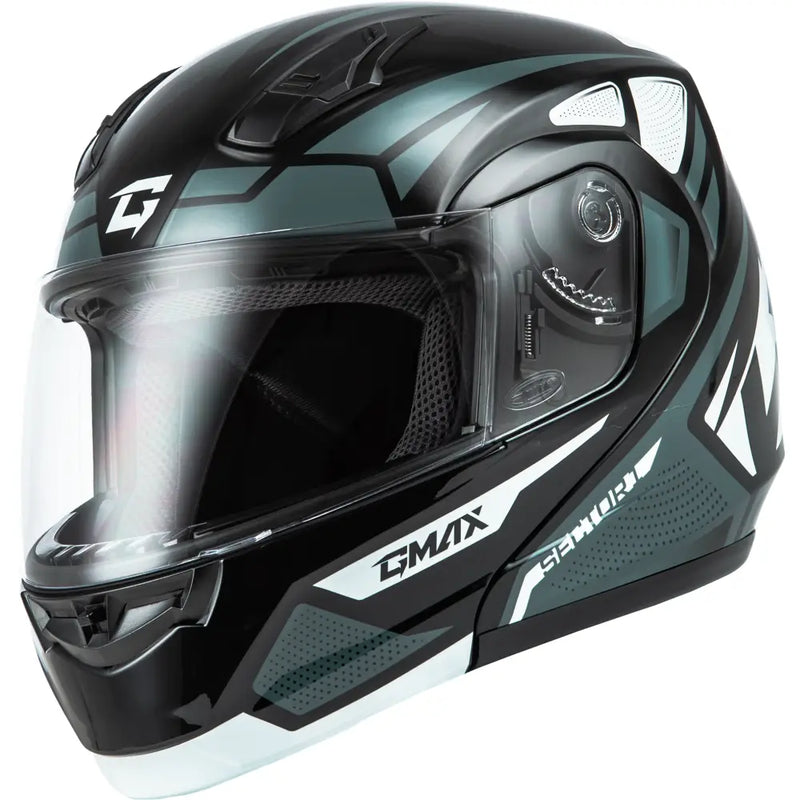 M1043365 Gmax Md-04 Sector Helmet Black/Silver Md