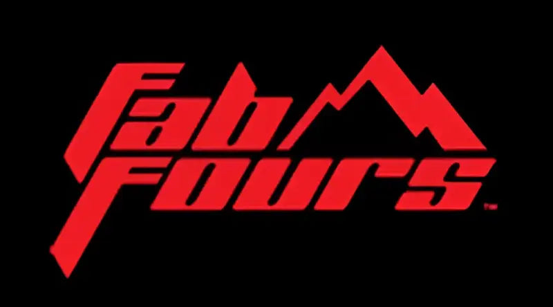 Red Fab Fours logo on M3852-1 Ford Rap Adapt Rel Bracket product image