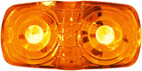 Amber dual-bulb vehicle light on M38A-MV-BT2 Peterson Mfg LED product for cars