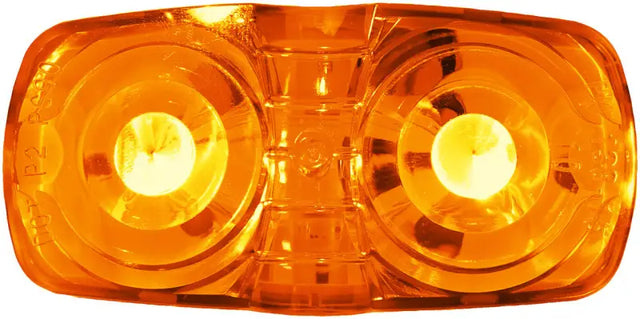 Amber dual-bulb vehicle light on M38A-MV-BT2 Peterson Mfg LED product for cars