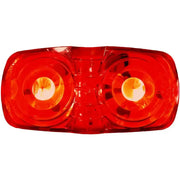 Red bicycle tail light from Peterson Mfg, features durable Peterson Mfg LED tech