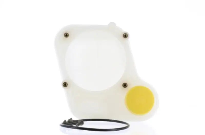 White plastic reservoir with yellow cap from M532 Arco Marine Reservoir Kit