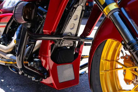 BAGGERNATION M8MEG-09P-B Mini Monkey Engine Guard Black `09 22 Touring
