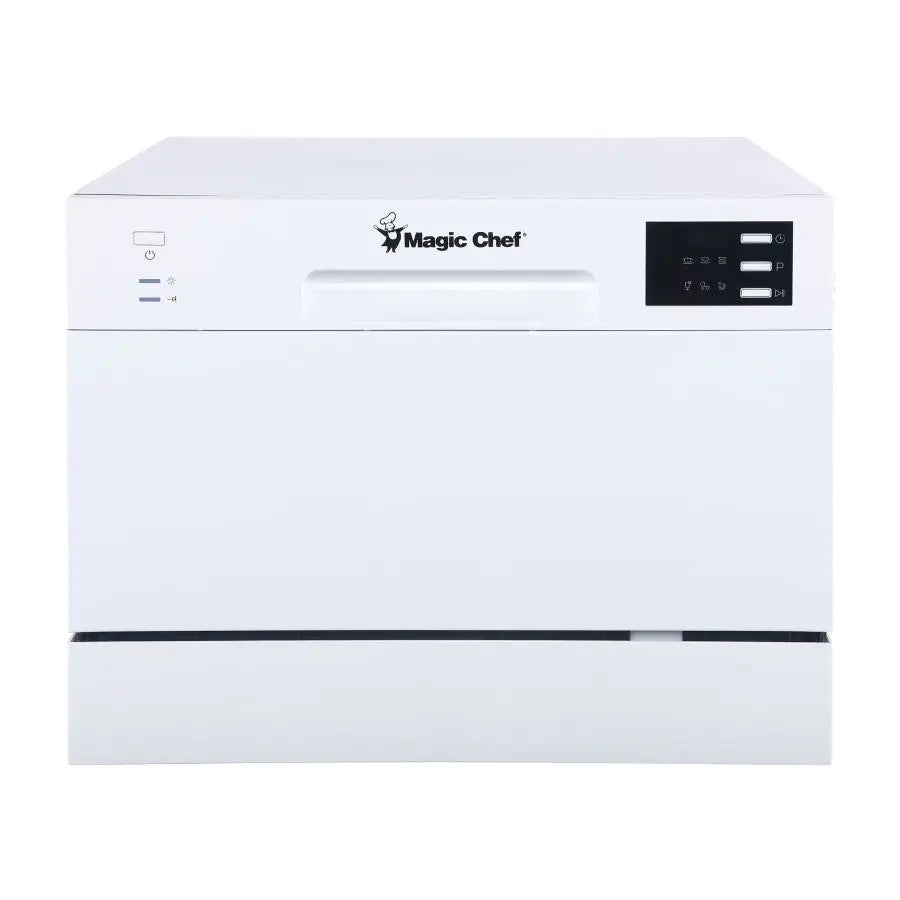 Magic Chef Easy To Read LED Display Dishwasher MCSCD6W5 - Place Setting Countertop Dishwash