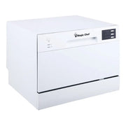 Magic Chef Easy To Read LED Display Dishwasher MCSCD6W5 - Place Setting Countertop Dishwash