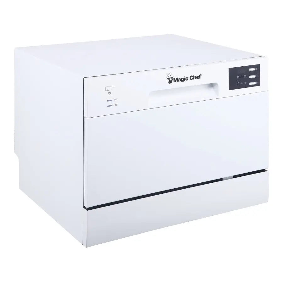 Magic Chef Easy To Read LED Display Dishwasher MCSCD6W5 - Place Setting Countertop Dishwash