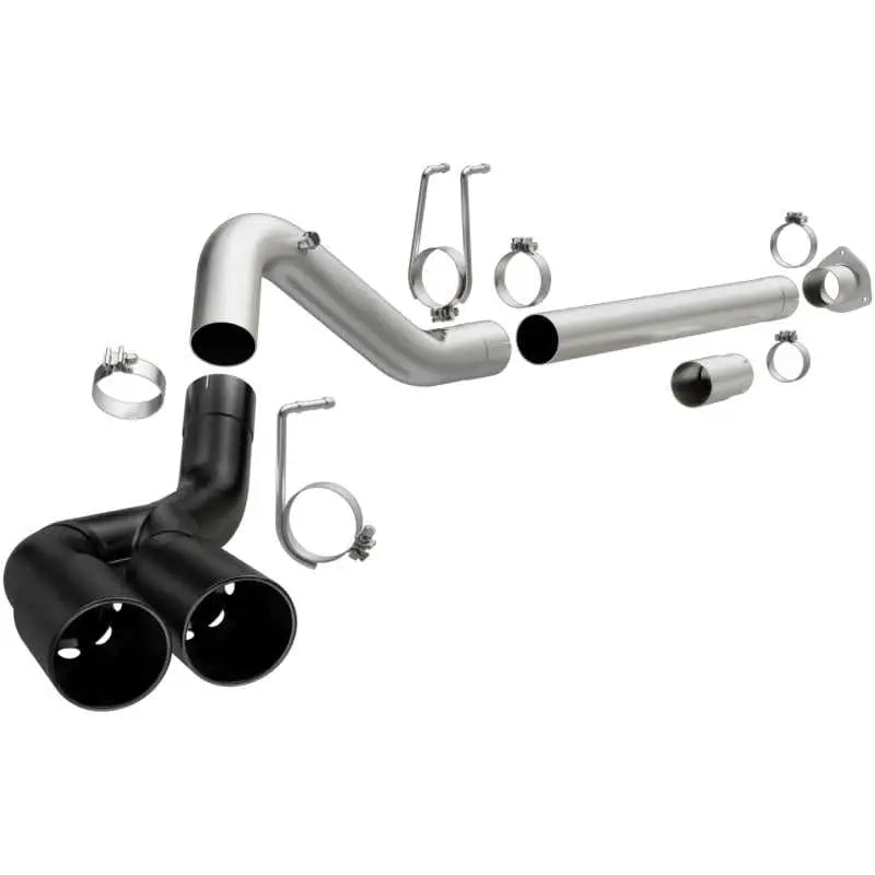 Magnaflow MagnaFlow 08-18 Ford F-250/F-350/F-450 4.6L/6.7 DPF-Back Black 4in Dual Single Rear Exit