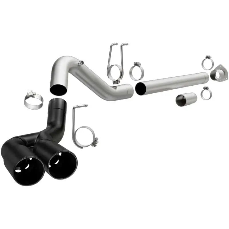 MagnaFlow 08-18 Ford F-250/F-350/F-450 4.6L/6.7 DPF-Back Black 4in Dual Single Rear Exit 
