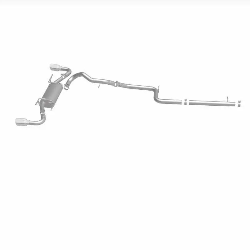 MagnaFlow 10-12 Mazda 3 L4 2.5L Hatchback Split Rear Exit Stainless Cat Back Performance Exhaust 