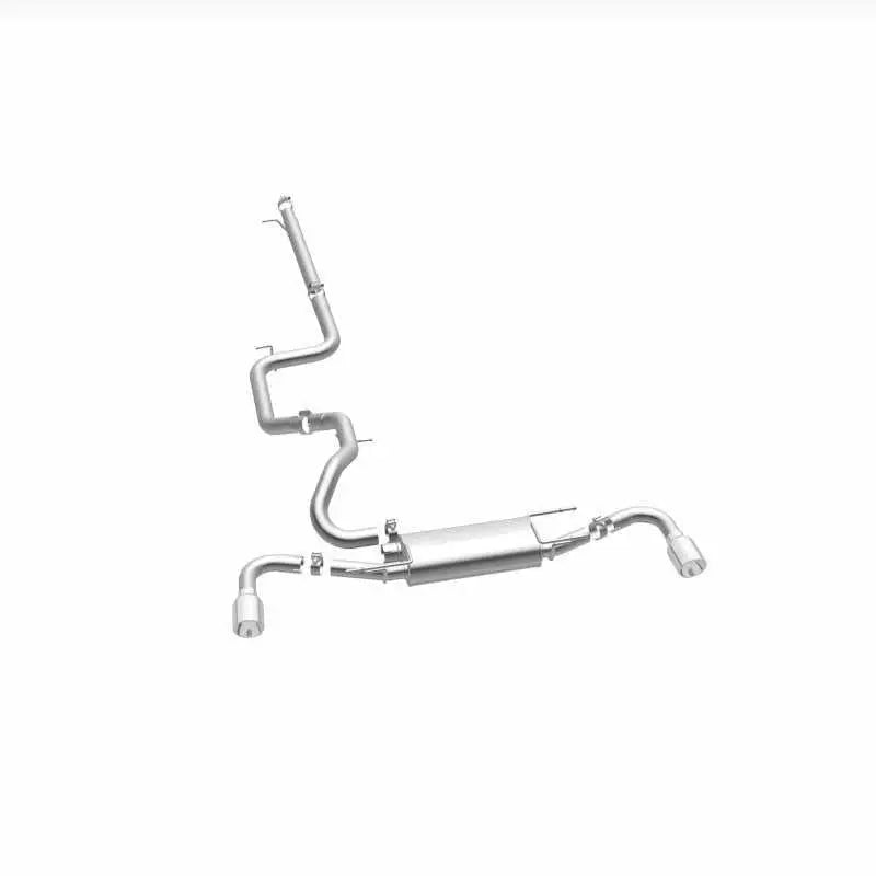 MagnaFlow 10-12 Mazda 3 L4 2.5L Hatchback Split Rear Exit Stainless Cat Back Performance Exhaust 