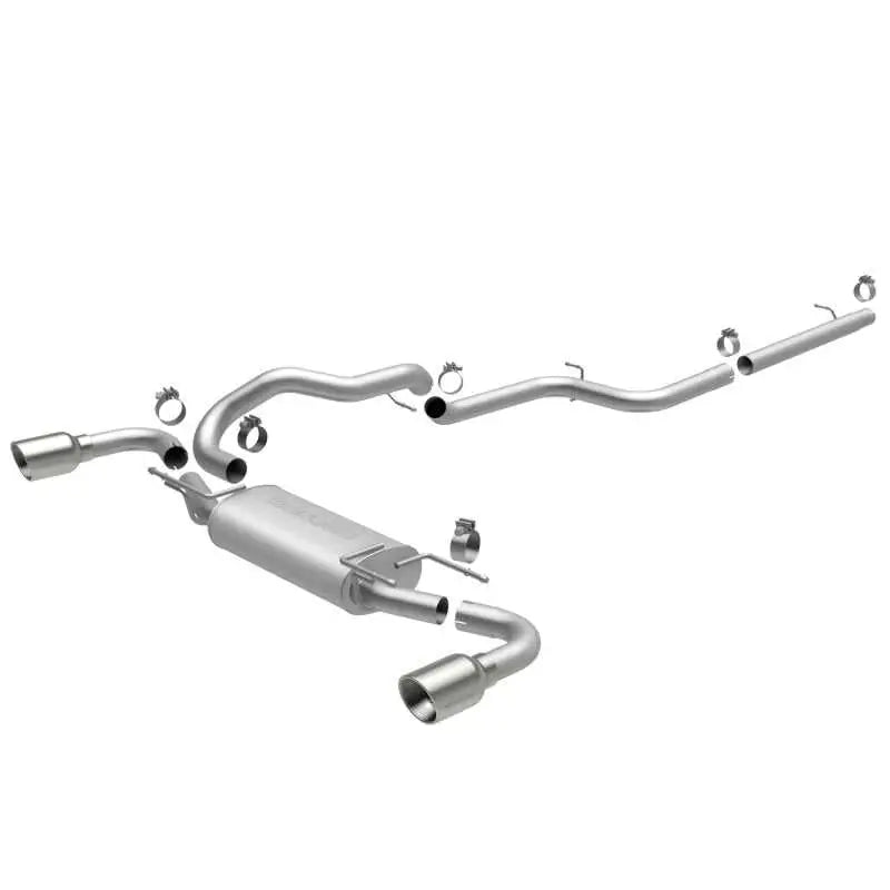 Magnaflow MagnaFlow 10-12 Mazda 3 L4 2.5L Hatchback Split Rear Exit Stainless Cat Back Performance Exhaust